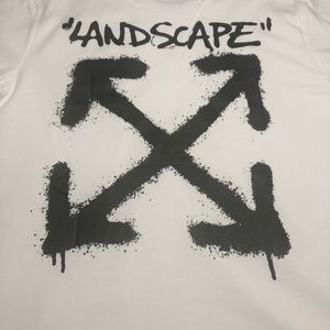 OFF white landscape series crew neck tee